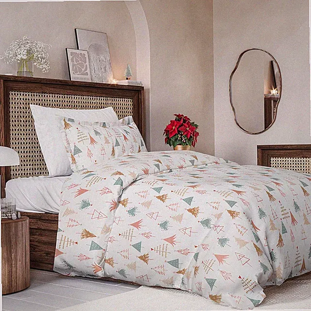 Christmas Duvet Cover Twin/Twin XL (68x90) 04 - Christmas Tree 2 (No Comforter)