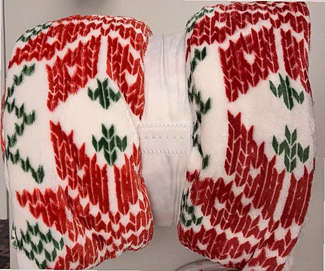 Christmas tree snowflake plush throw blanket